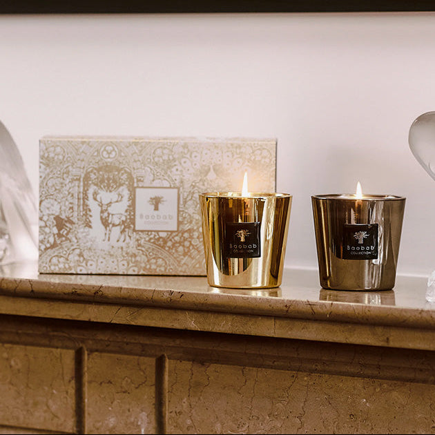 Baobab Collection | Duo Candles Les Exclusives - Aurum & Platinum