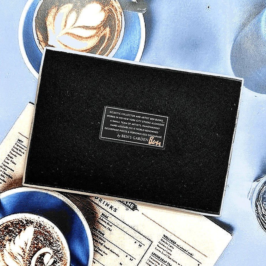 Ben's Garden | Five Lucky Clovers Decoupage Glass Tray