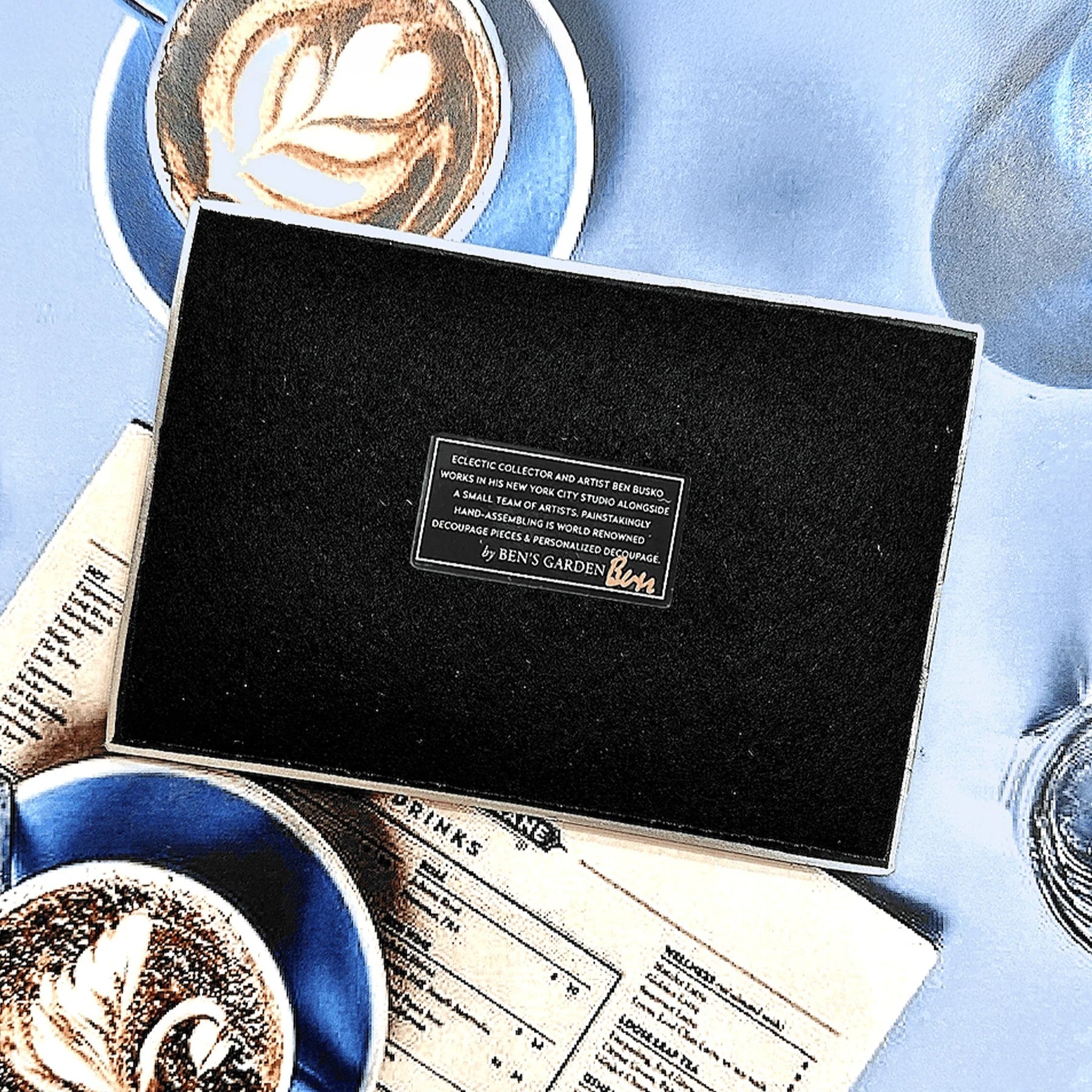 Ben's Garden | New York Public Library Reserve Decoupage Glass Tray