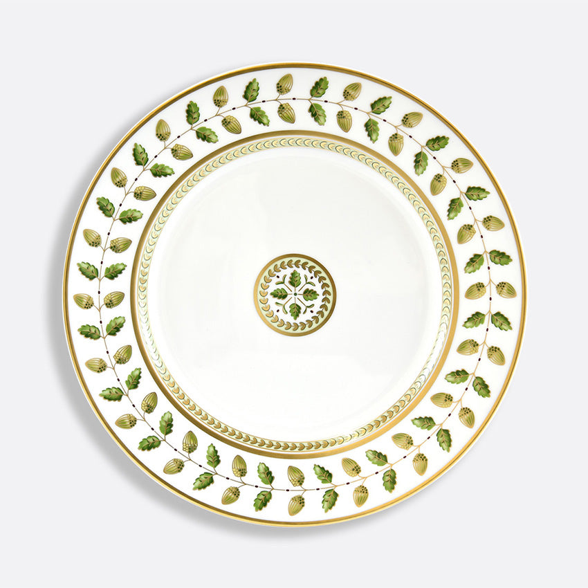 Bernardaud | Constance Gold & Green Leaves Plate