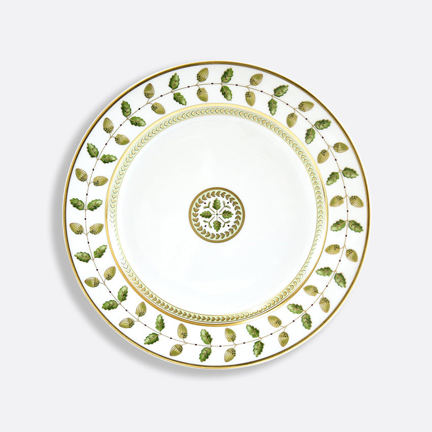 Bernardaud | Constance Gold & Green Leaves Plate