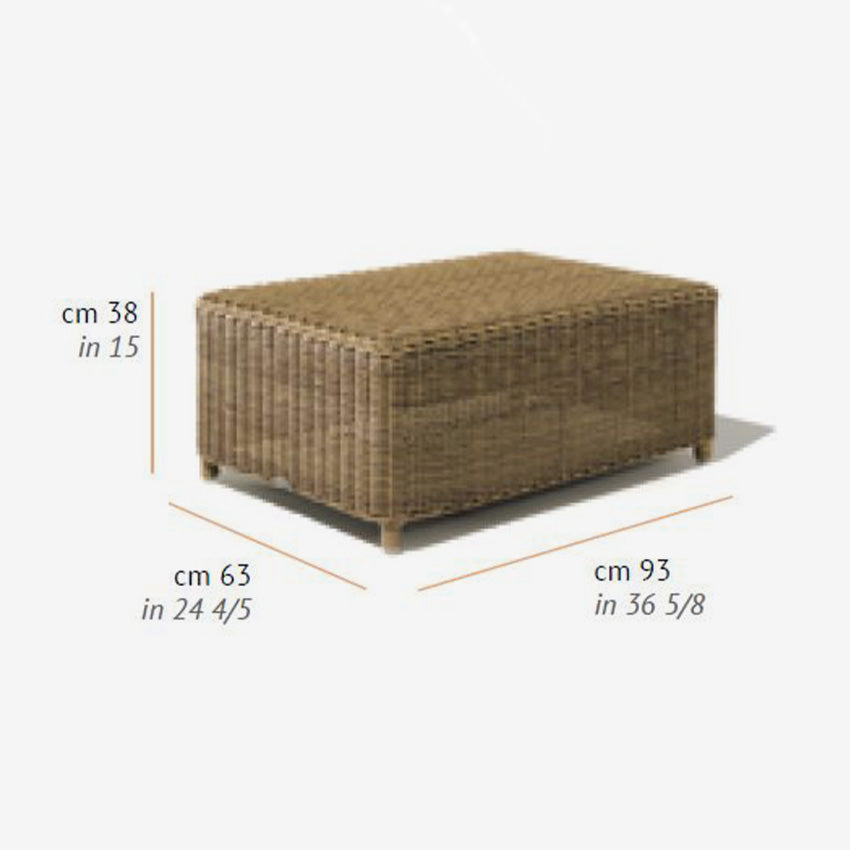 Braid | Chloe Rectangular Coffee Table - Natural