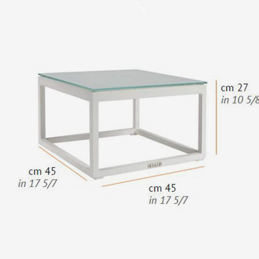 Braid | Metropolitan Side Table with Glass Top