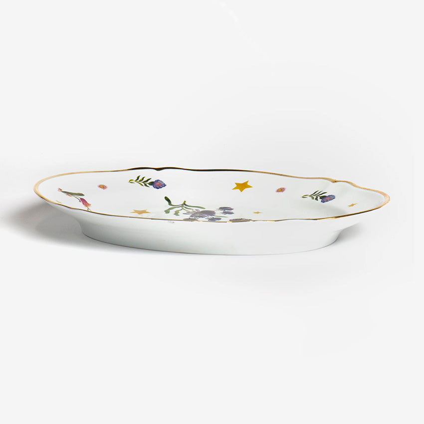 Bitossi Home | Plateau décoratif à motifs floraux