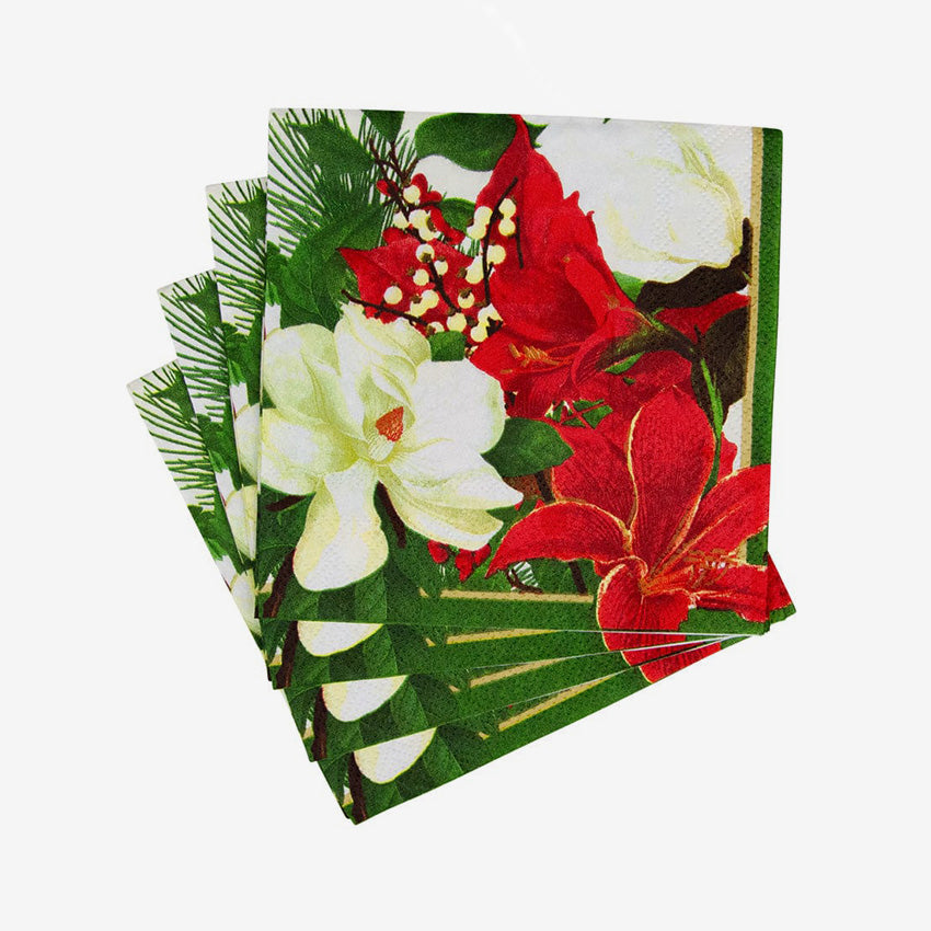 Caspari | Christmas Garden Napkin