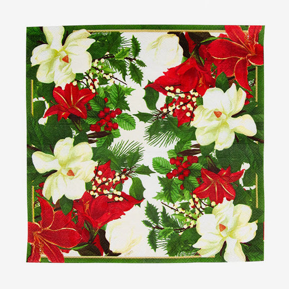 Caspari | Christmas Garden Napkin