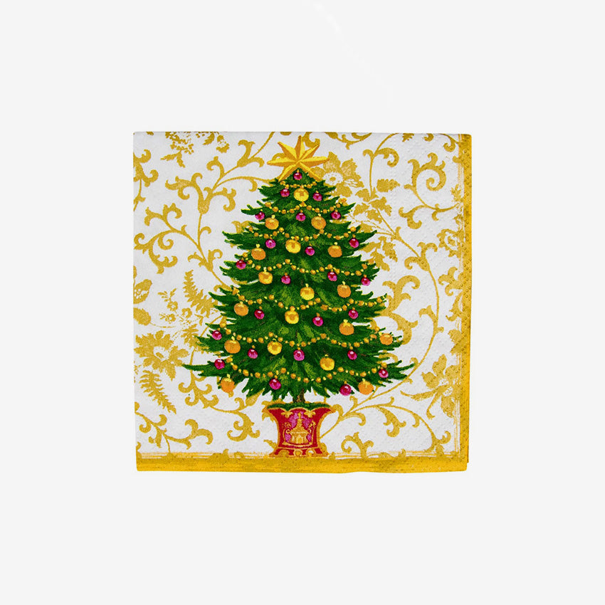 Caspari | Gilded Tree Napkin