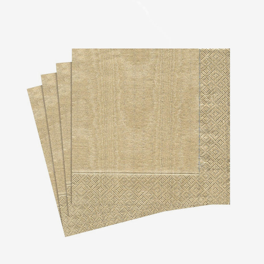 Caspari | Moire Gold Napkin