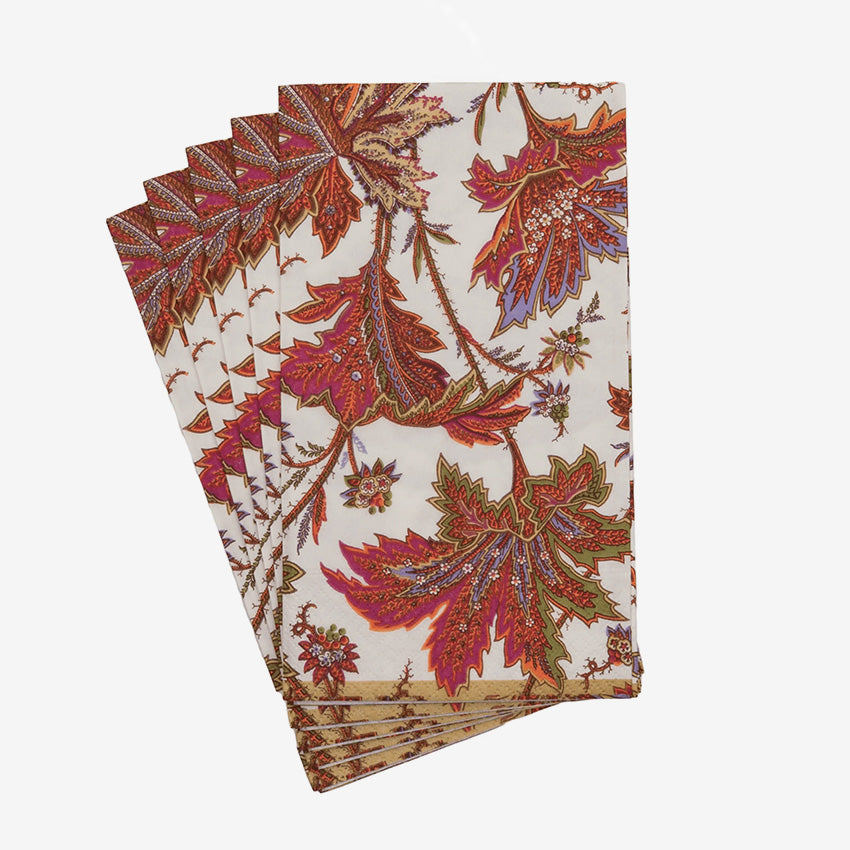 Caspari | Paisley Leaves Napkin