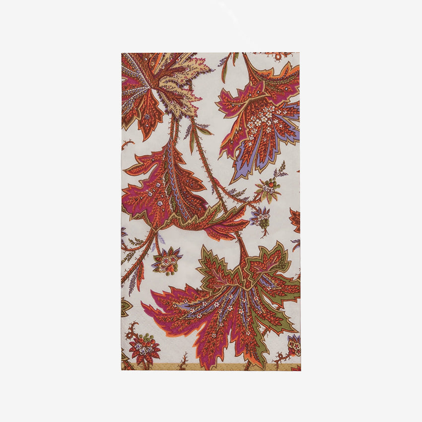 Caspari | Paisley Leaves Napkin