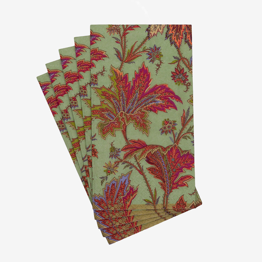 Caspari | Paisley Leaves Napkin