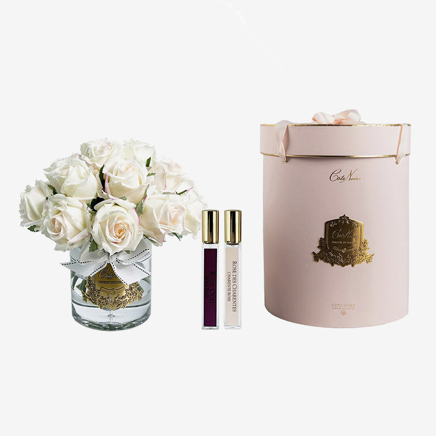 Côte Noire | Rosebuds Grand Bouquet - Clear Glass