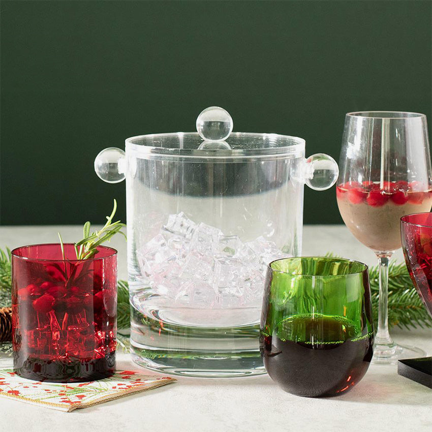 Caspari | Acrylic Clear Ice Bucket