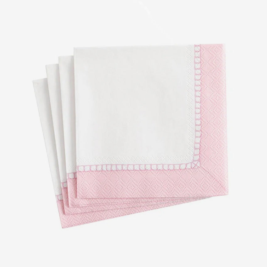Caspari | Linen Border Paper Napkin