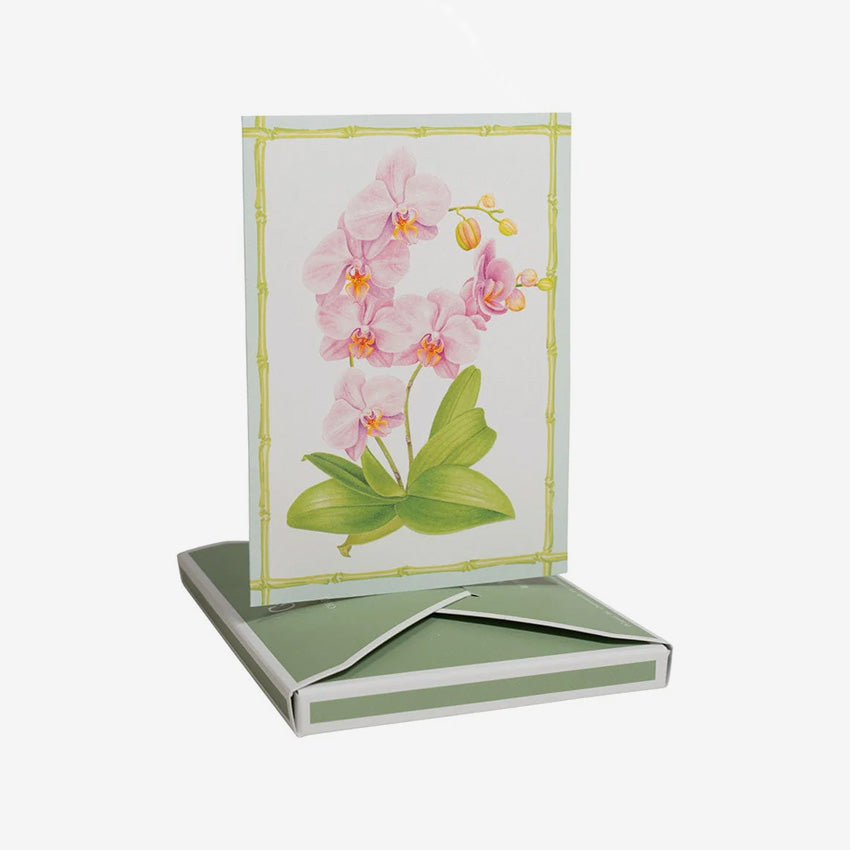 Caspari | Orchid Conservatory Assorted Note Cards