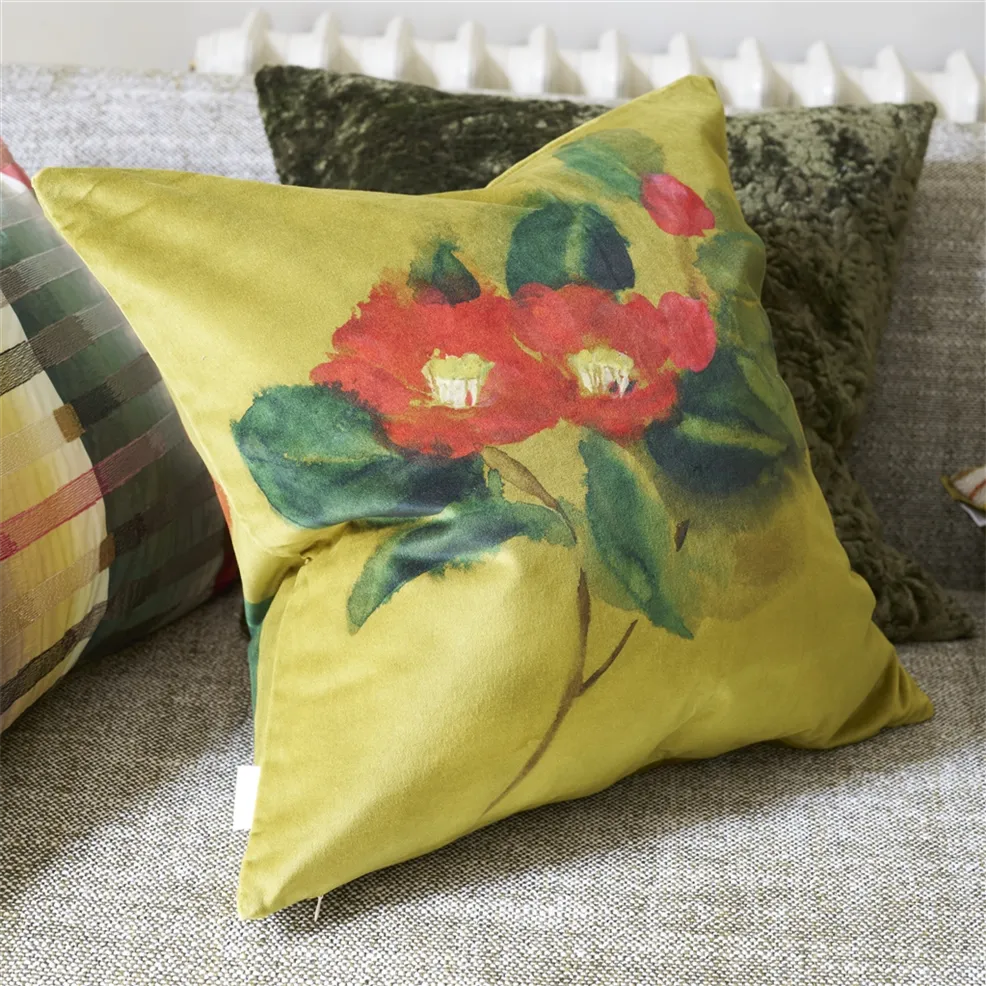 Designers Guild | Camellia Velours – Mimosa – Coussin – 50 x 50 cm