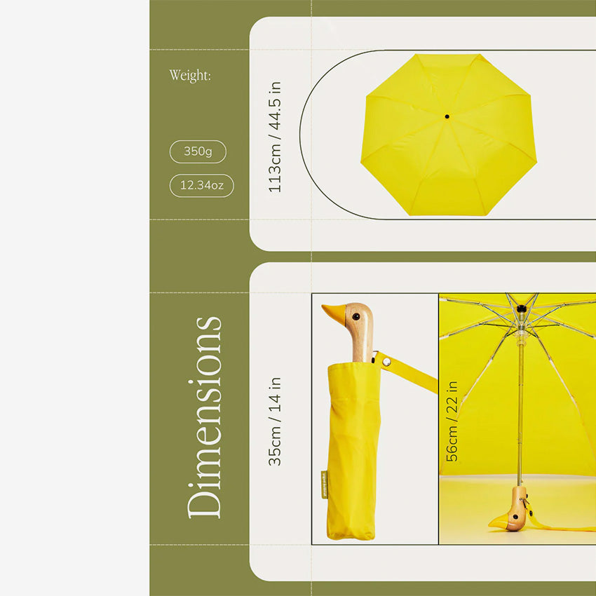 Duckhead | Compact Duck Umbrella - Signature Yellow