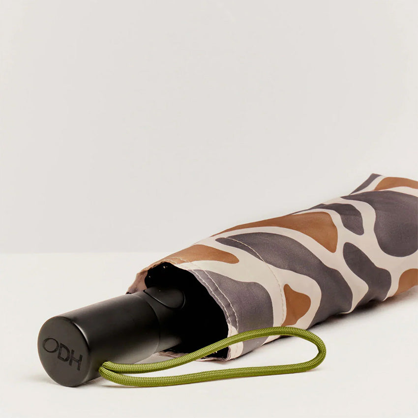Duckhead | Compact Automatic Umbrella - Taupe Ripples