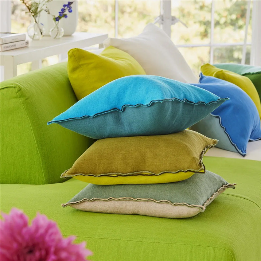 Christian Lacroix | Brera Lino Lime & Moss Cushion