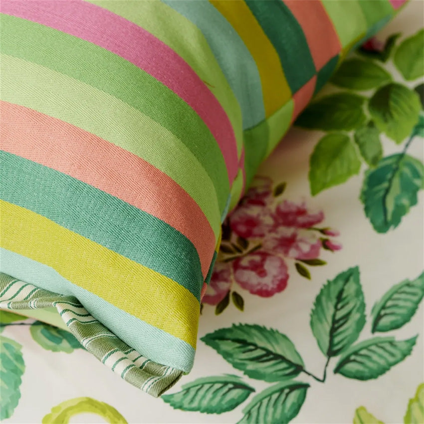 Christian Lacroix | Cork Street Stripe Emerald Cushion