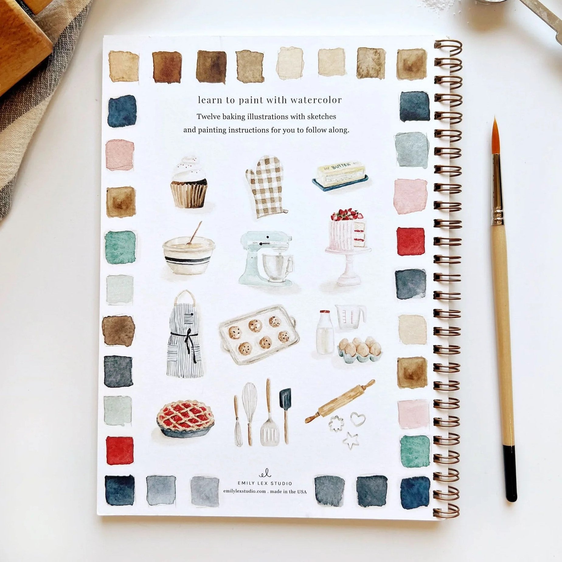 Emily Lex | Baking Watercolour Workbook
