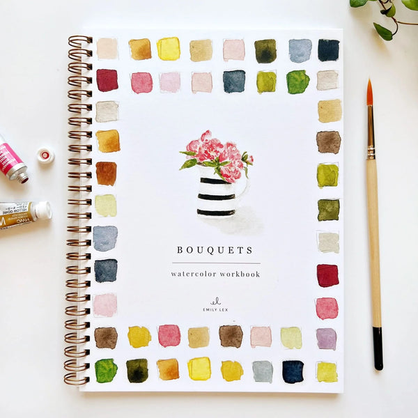 Emily Lex | Cahier d'aquarelle Bouquets