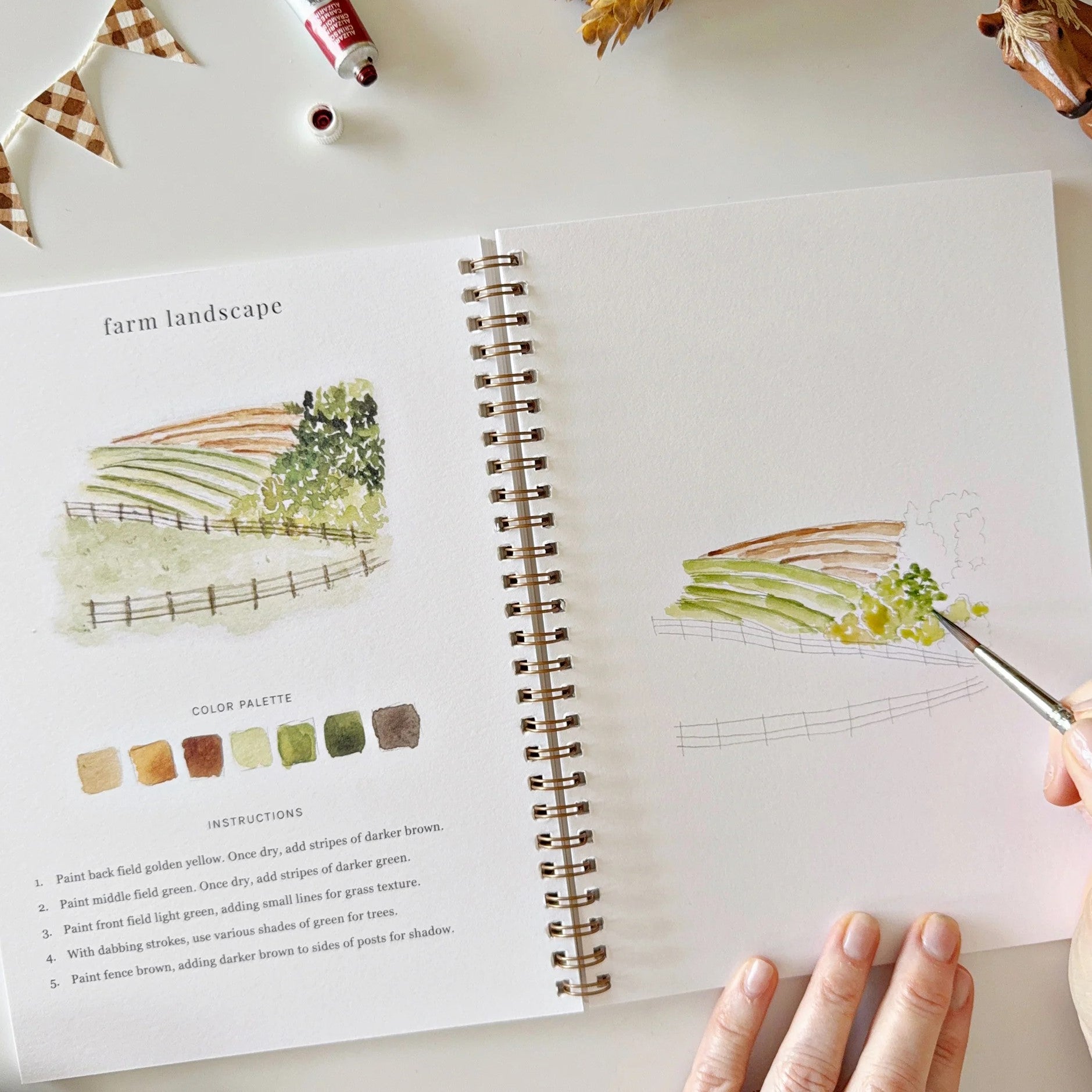 Emily Lex | Farm Watercolour Workbook