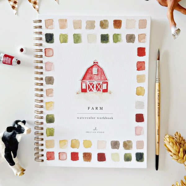 Emily Lex | Cahier d'aquarelle Ferme