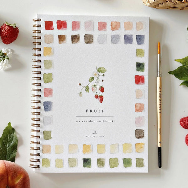 Emily Lex | Cahier d'aquarelle Fruits