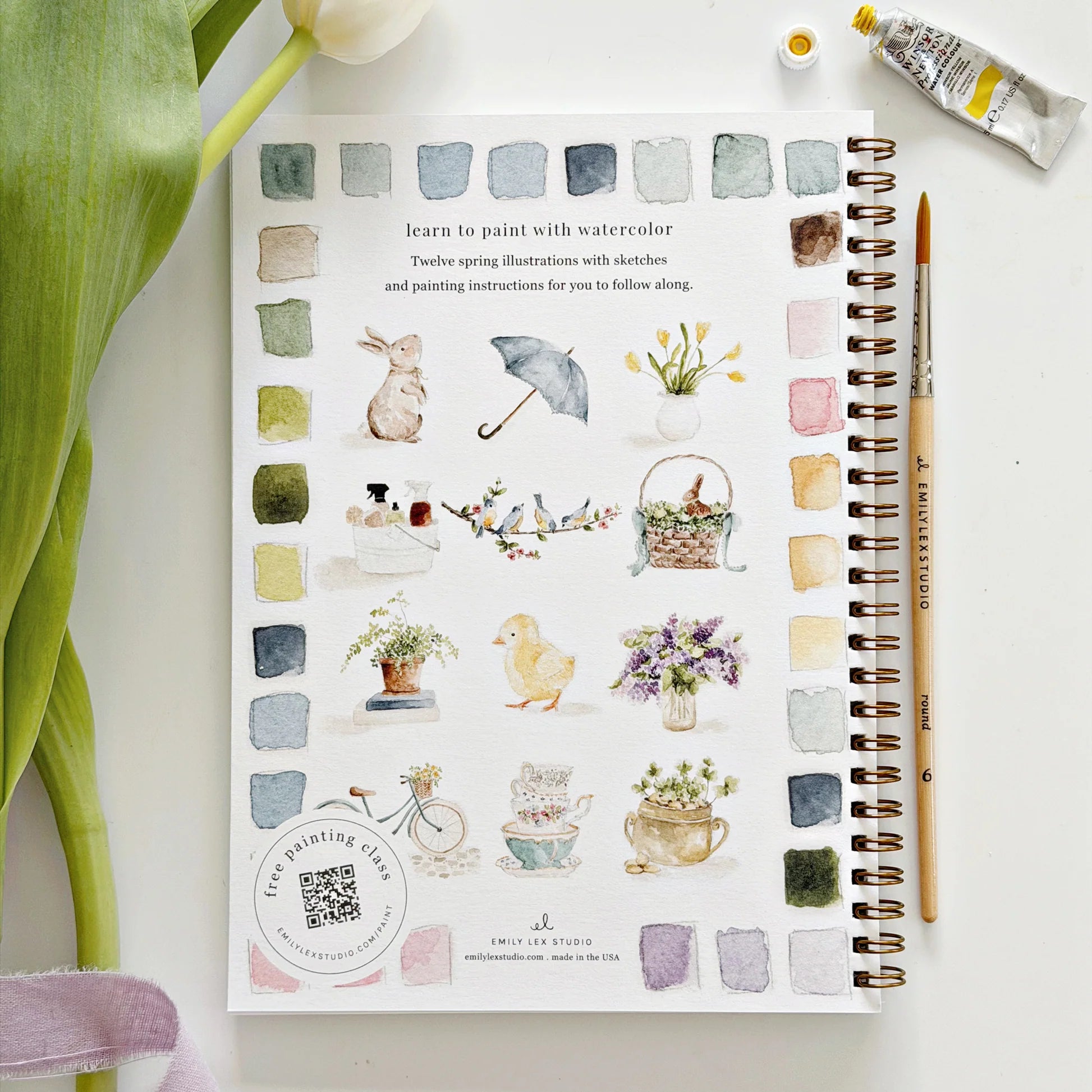 Emily Lex | Spring Watercolour Workbook