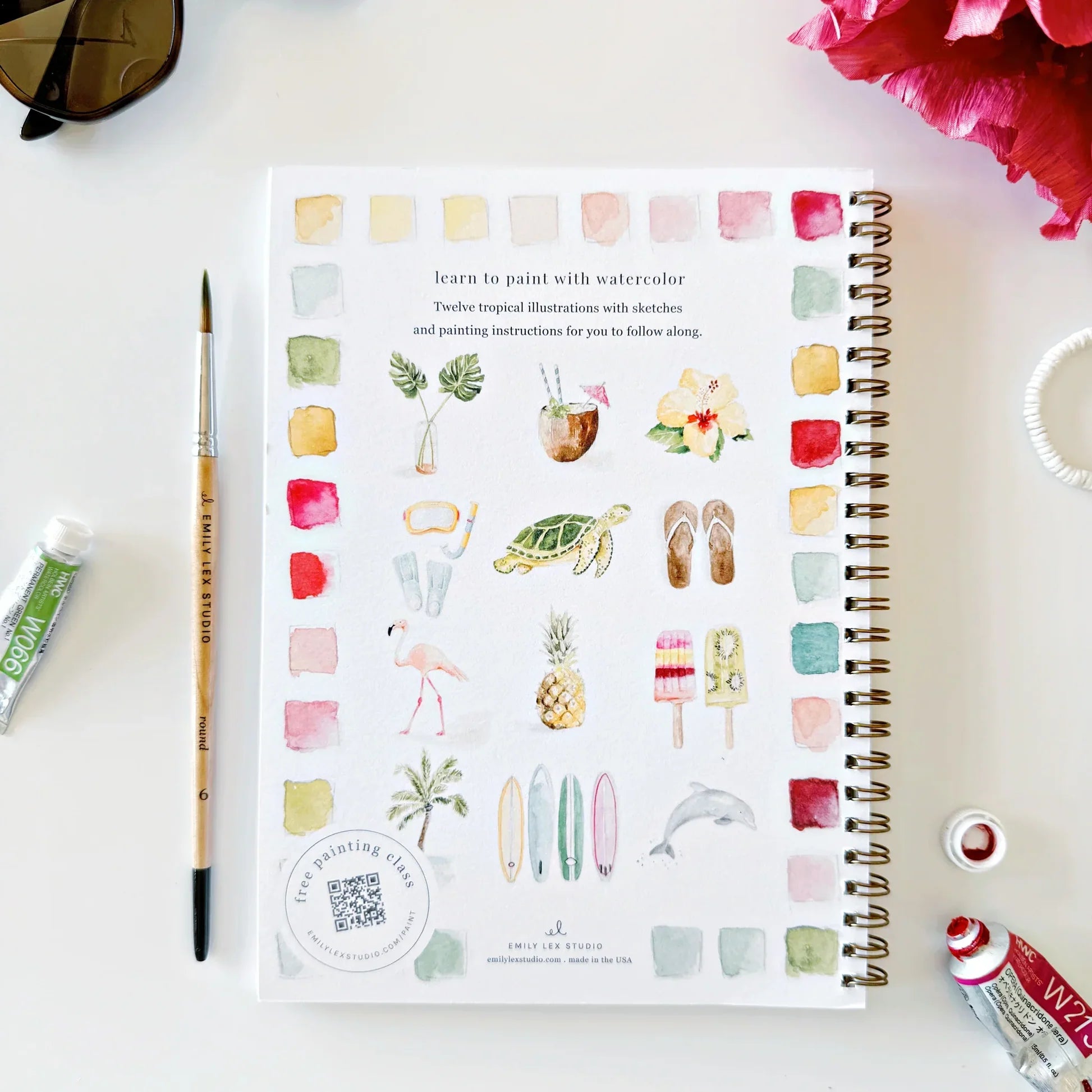Emily Lex | Tropical Watercolour Workbook