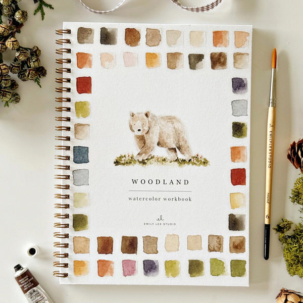 Emily Lex | Cahier d'aquarelle Forêt