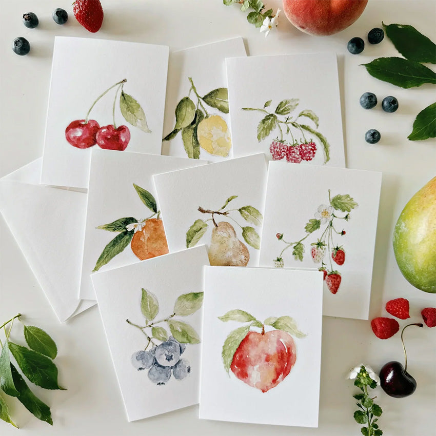 Emily Lex | Fruit Assorted Notecards - Set of 8