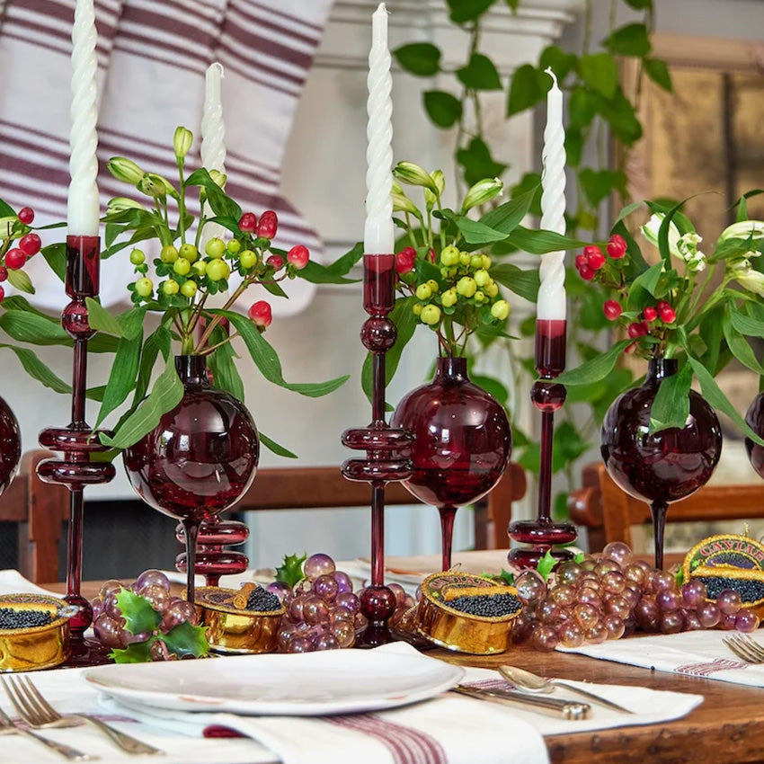 etúHOME | Glass Candlestick Pair