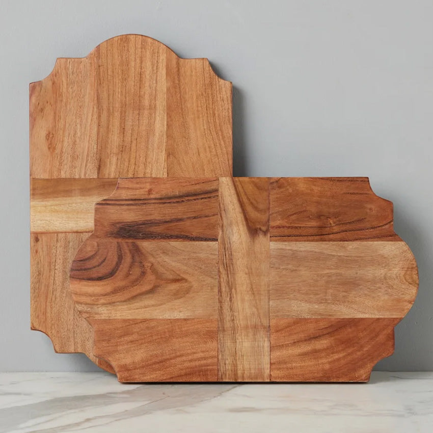etúHOME | Dessous de plat en bois à motif trèfle - Ensemble de 2