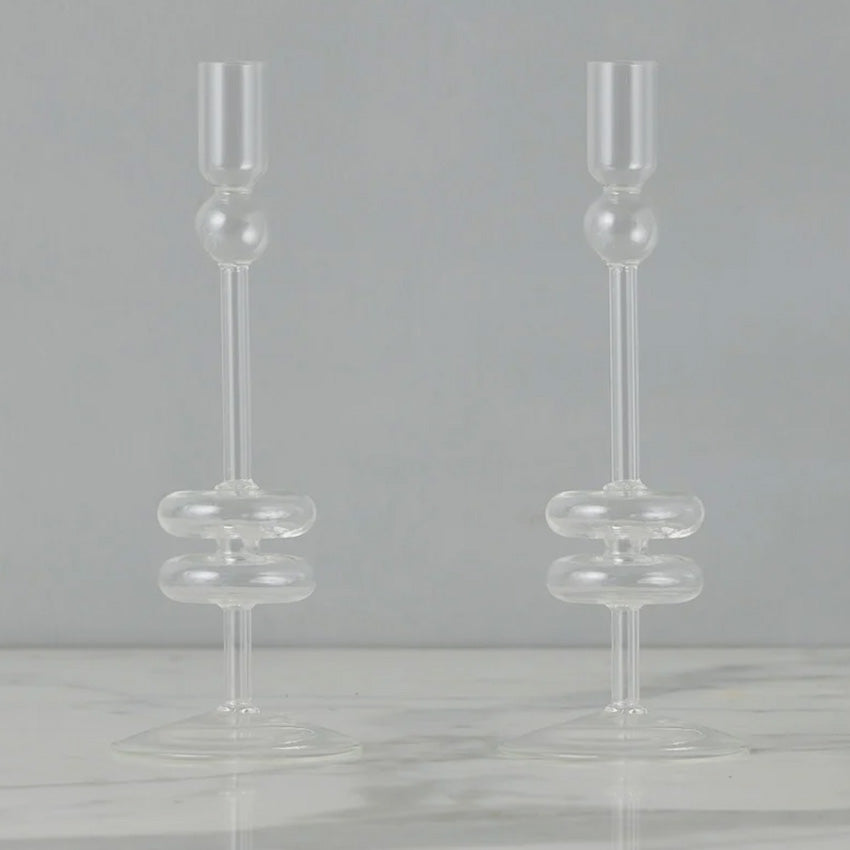 etúHOME | Paire de chandeliers en verre