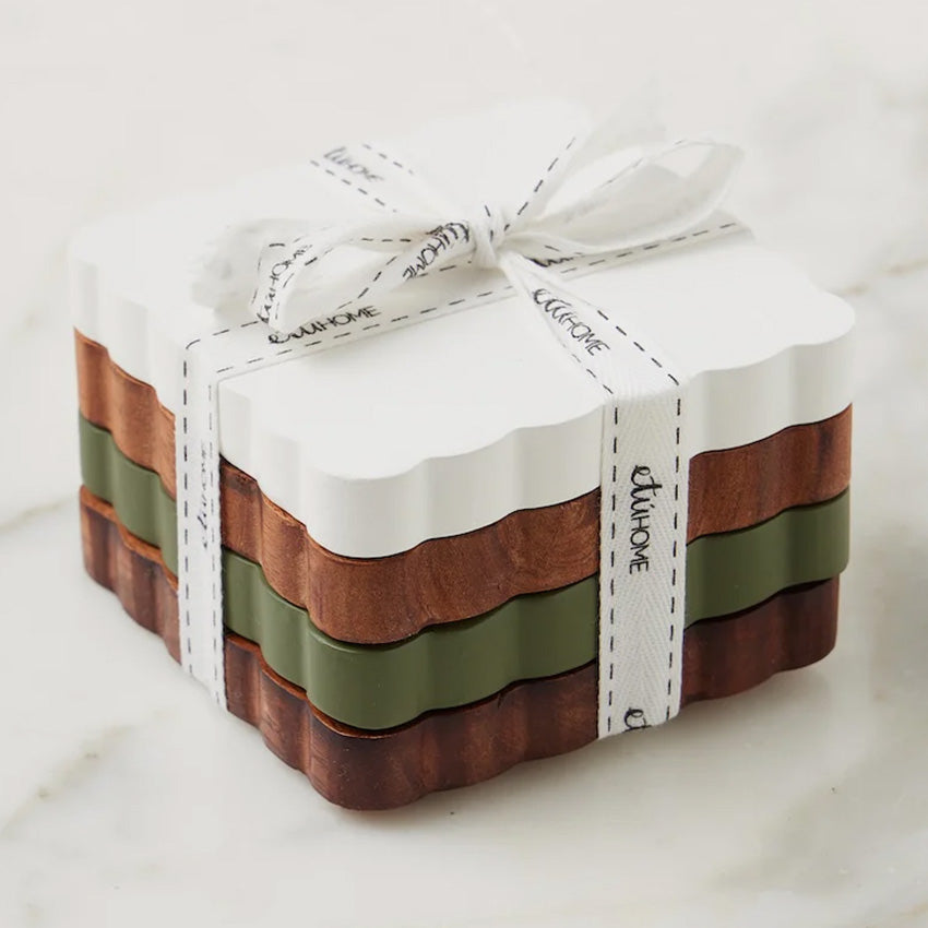 etúHOME | Scalloped Coasters - Set Of 4