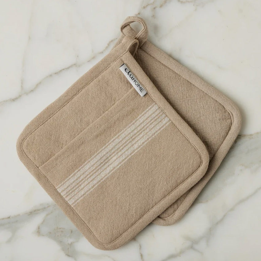 etúHOME | Linen Pot Holder - Set Of 2