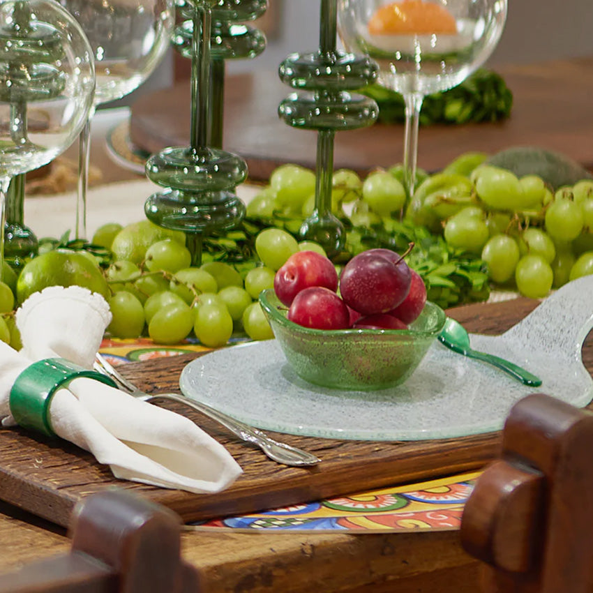 etúHOME | Mini plateau à fromage en verre - Blanc