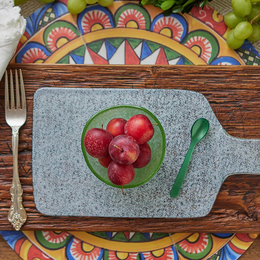 etúHOME | Mini plateau à fromage en verre - Blanc