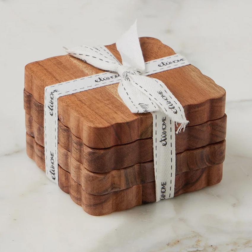 etúHOME | Scalloped Coasters - Set Of 4