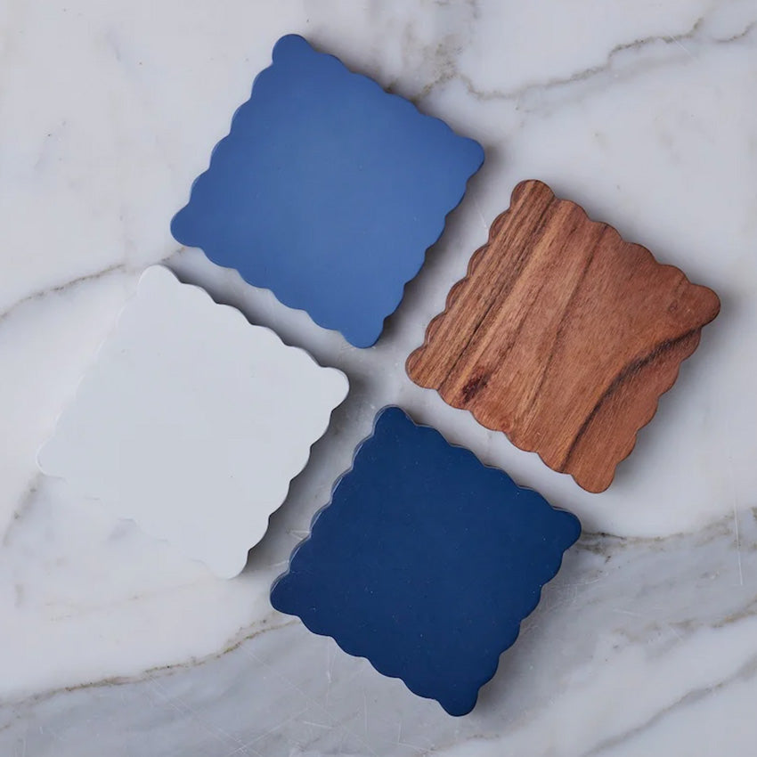etúHOME | Scalloped Coasters - Set Of 4