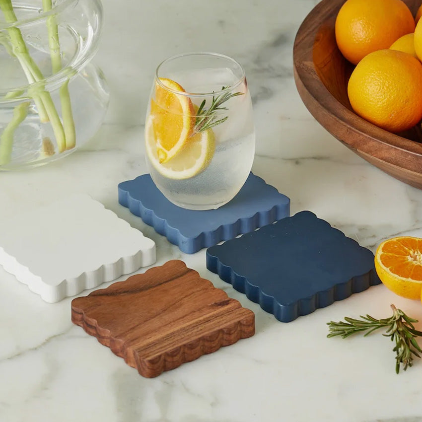 etúHOME | Scalloped Coasters - Set Of 4