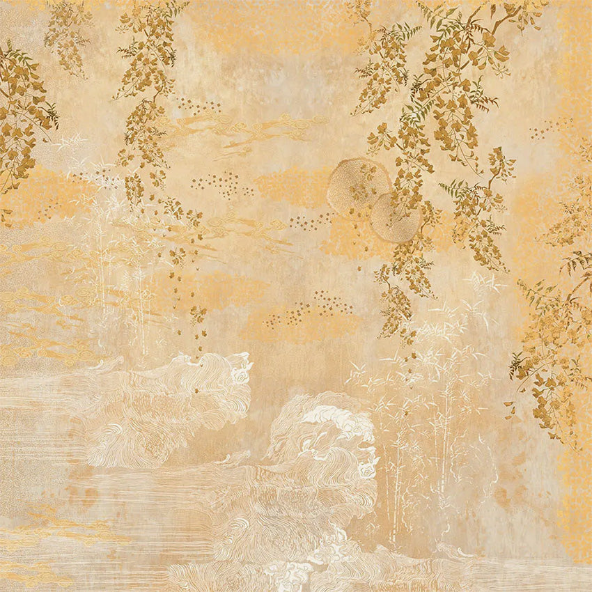 Garnier Thiebaut | Soleil D'or Dore Tablecloth