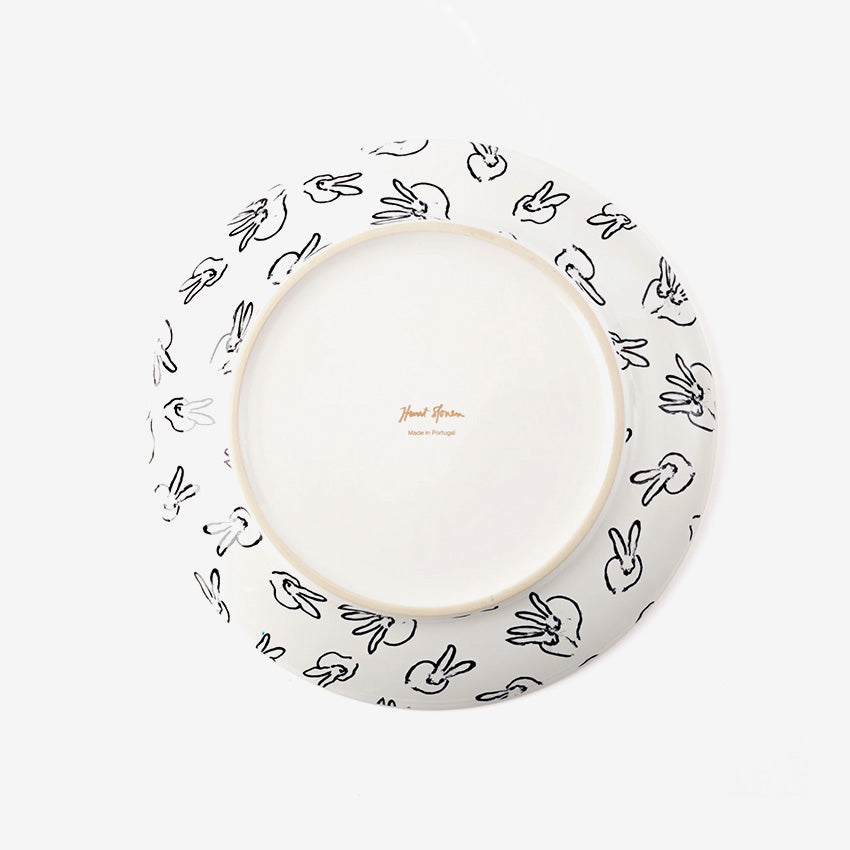 Hunt Slonem | Rabbit Run Dinner Plate