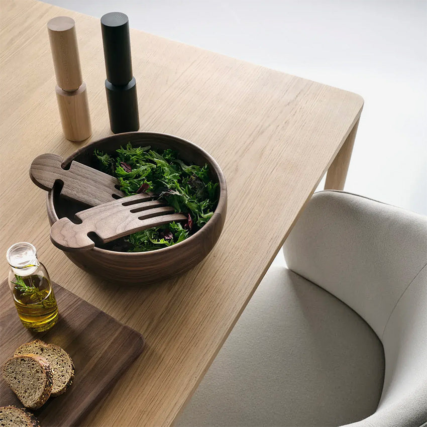 JBrody | 9" Walnut Wood Salad Hands - Handmade Serving Utensils (C)