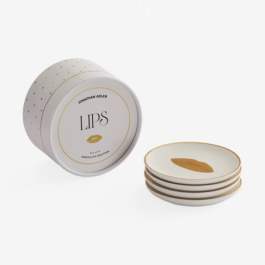 Jonathan Adler | Sous-Verres Lips - Ensemble de 4