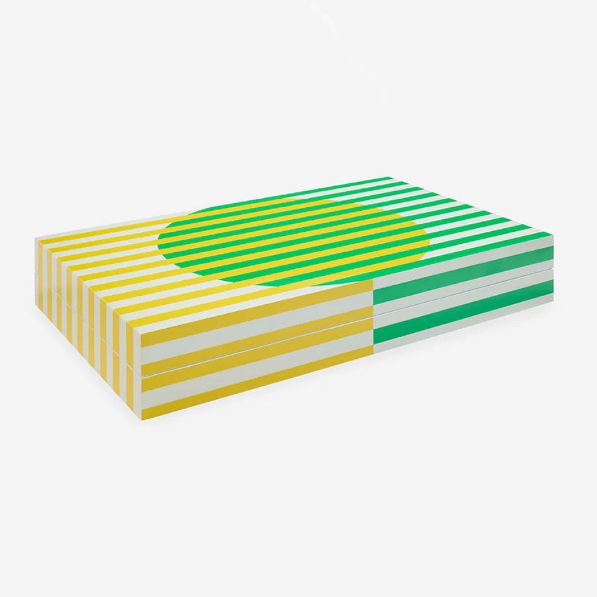 Jonathan Adler | Copenhagen Backgammon Set - Yellow/Green