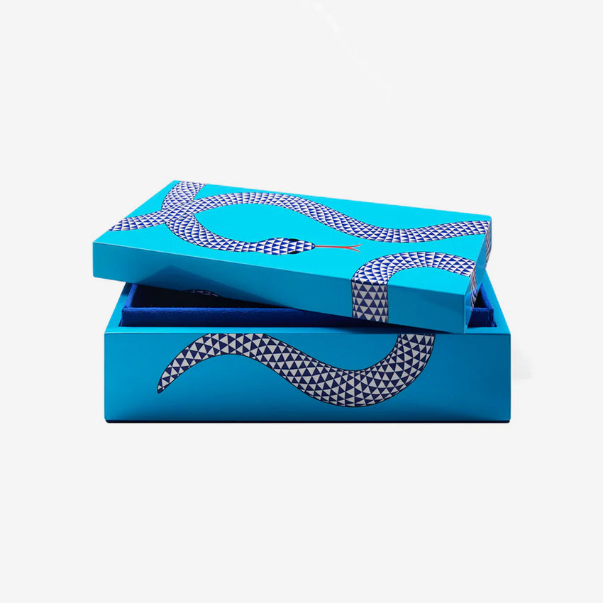 Jonathan Adler | Boîte en laque Eden - Bleu