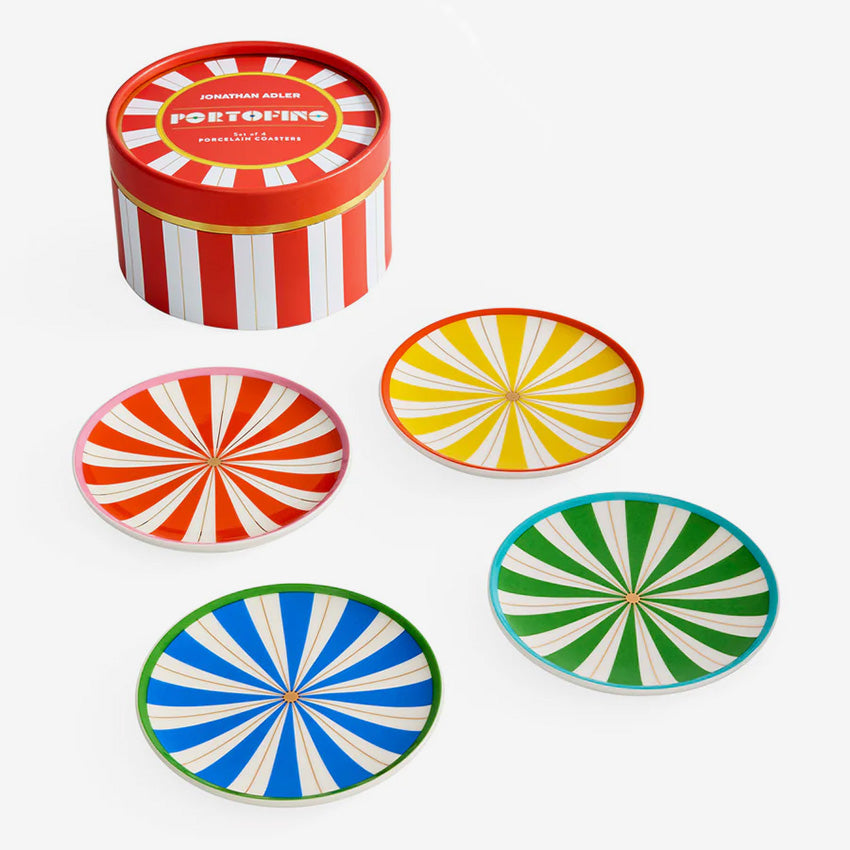 Jonathan Adler | Sous-verres Portofino - Ensemble de 4